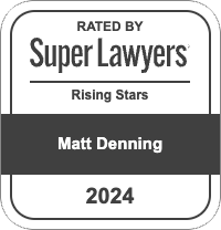 Rated by Super Lawyers Rising Stars | Matt Denning 2024