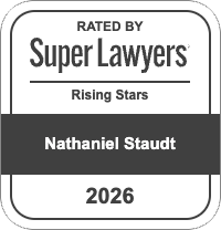 Rated by Super Lawyers Rising Stars | Nathaniel Staudt 2026